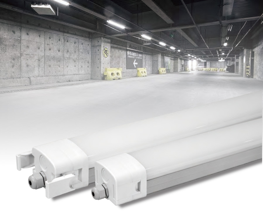 Toppo EU New Tool free Led Vapor/Tri-proof Light GS SAA Approved 1-10v dimming function with special driver tray MS Function Double wiring available Easy replace Driver with special design Multiple Function IP65 waterproof and IK10 anti-explosion 100lm/w 125lm/w 